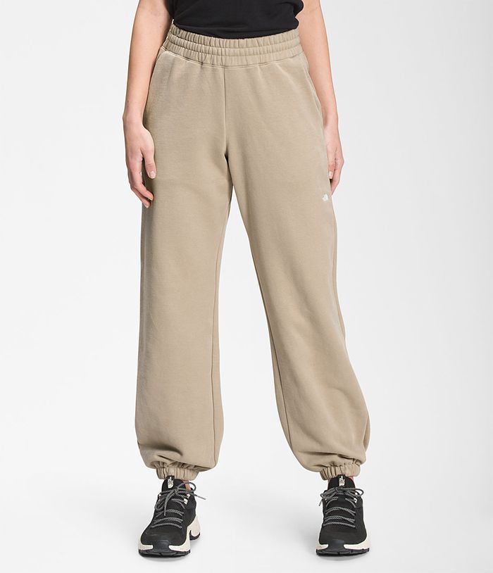 Pantalones The North Face Mujer City Estándar Beige - Peru 07291BVWJ